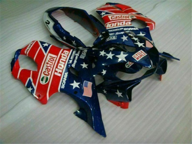 Cheapest 2004-2007 Blue Red Castrol Cycle World Honda CBR600 F4i Motorcycle Fairings UK Cheapest 2004-2007 Blue Red Castrol Cycle World Honda CBR600 F4i Motorcycle Fairings UK
