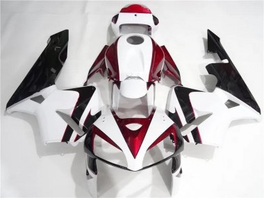 Cheapest 2005-2006 Red White Black Honda CBR600RR Motorcycle Fairing UK