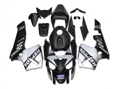 Cheapest 2005-2006 Silver Repsol Black Honda CBR600RR Bike Fairings UK
