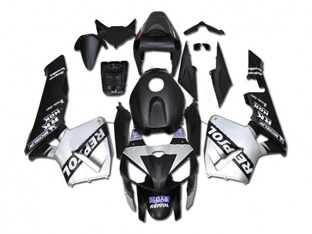 Cheapest 2005-2006 Silver Repsol Black Honda CBR600RR Bike Fairings UK Cheapest 2005-2006 Silver Repsol Black Honda CBR600RR Bike Fairings UK