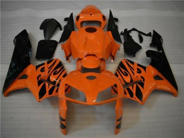 Cheapest 2005-2006 Orange Black Honda CBR600RR Motorbike Fairing UK