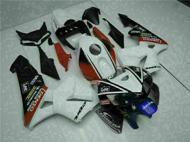 Cheapest 2005-2006 White Red Black Lee Honda CBR600RR Motorbike Fairing UK Cheapest 2005-2006 White Red Black Lee Honda CBR600RR Motorbike Fairing UK