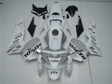 Cheapest 2005-2006 White Silver Black Repsol Honda CBR600RR Motorbike Fairing UK