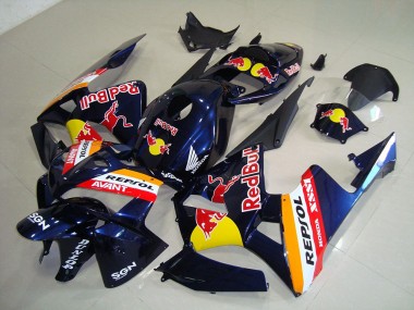 Cheapest 2005-2006 Dark Blue Red Bull Repsol Honda CBR600RR Motorcycle Fairings Kits UK