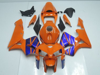 Cheapest 2005-2006 Orange Blue Honda CBR600RR Motorcycle Fairings Kit UK