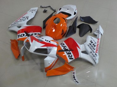 Cheapest 2005-2006 Orange White Repsol Honda CBR600RR Motorbike Fairings UK