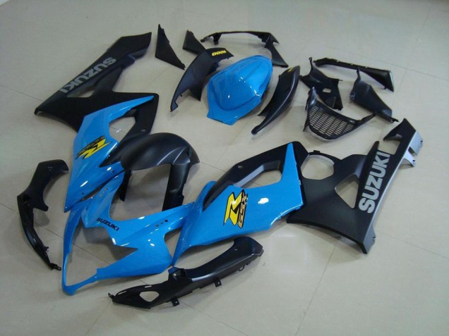 Cheapest 2005-2006 Blue and Matte Black Suzuki GSXR 1000 Bike Fairings UK