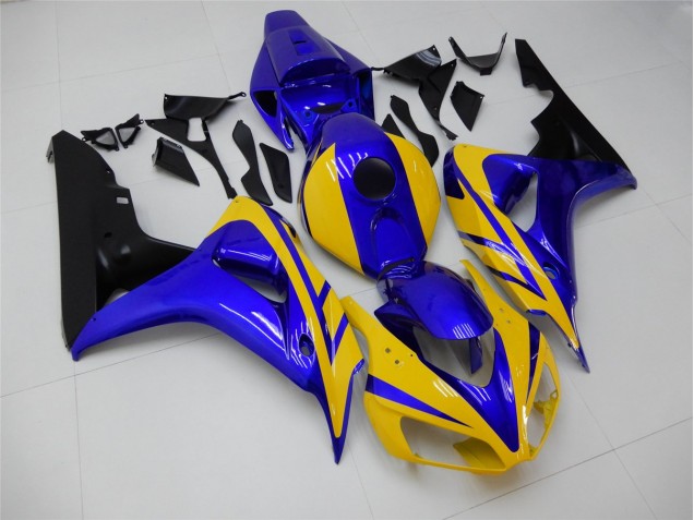 Cheapest 2006-2007 Yellow Blue Honda CBR1000RR Replacement Motorcycle Fairings UK