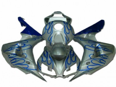 Cheapest 2006-2007 Blue Flame Silver Honda CBR1000RR Motorcycle Fairing Kits UK