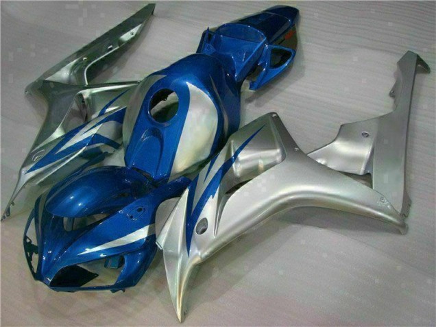 Cheapest 2006-2007 Blue Silver Honda CBR1000RR Motorcycle Fairings Kits UK Cheapest 2006-2007 Blue Silver Honda CBR1000RR Motorcycle Fairings Kits UK