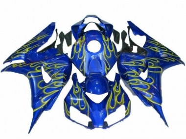 Cheapest 2006-2007 Yellow Flame Blue Honda CBR1000RR Replacement Fairings UK