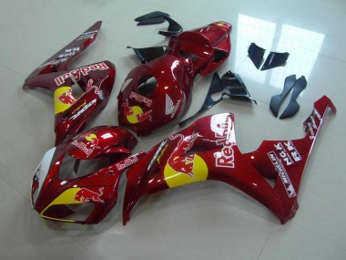 Cheapest 2006-2007 Candy Red Red Bull Honda CBR1000RR Motorcylce Fairings UK