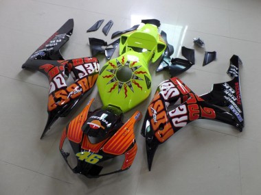 Cheapest 2006-2007 Fluro Rossi Honda CBR1000RR Bike Fairings UK