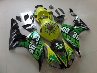 Cheapest 2006-2007 Green Yellow Rossi Honda CBR1000RR Replacement Motorcycle Fairings UK