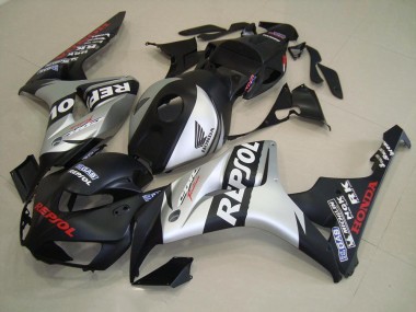 Cheapest 2006-2007 Matte Black Silver Repsol Honda CBR1000RR Replacement Fairings UK