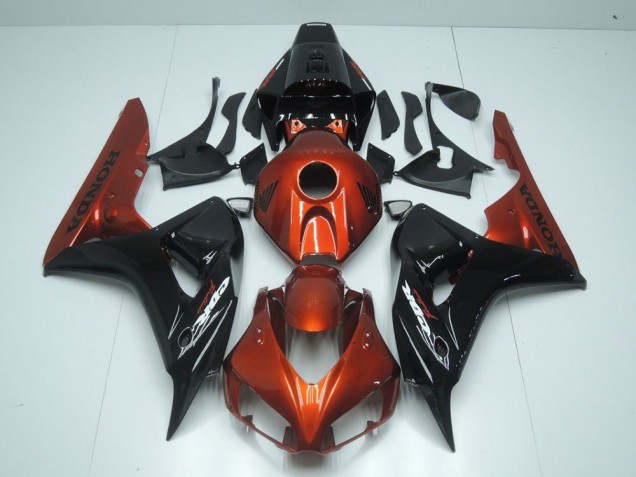 Cheapest 2006-2007 Orange and Black Honda CBR1000RR Motorcycle Fairing UK