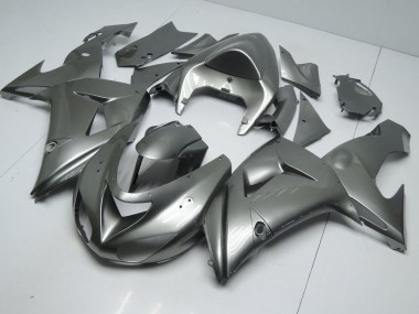 Cheapest 2006-2007 Glossy Grey Kawasaki ZX10R Bike Fairings UK