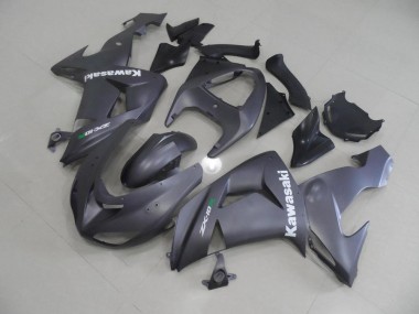 Cheapest 2006-2007 Grey with White Decals Kawasaki ZX10R Motor Bike Fairings UK
