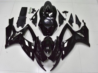 Cheapest 2006-2007 Glossy Black Suzuki GSXR 600/750 Bike Fairing UK