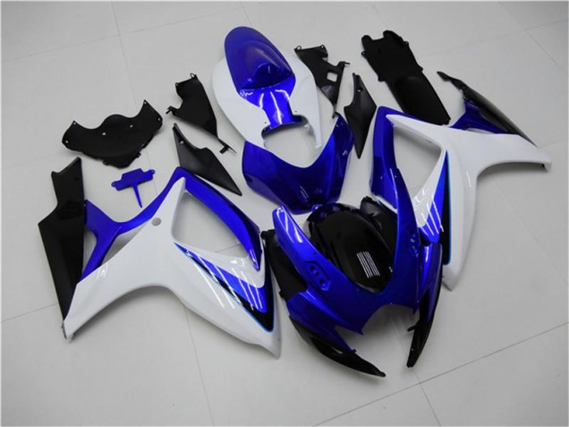 Cheapest 2006-2007 Blue White Suzuki GSXR 600/750 Motorbike Fairing UK