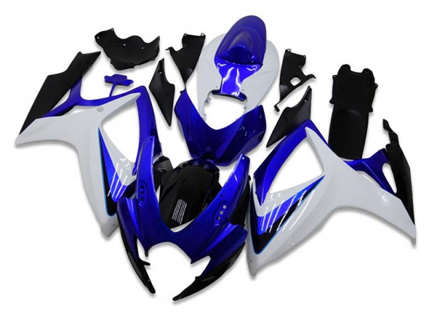 Cheapest 2006-2007 Blue White Suzuki GSXR 600/750 Motorbike Fairing UK
