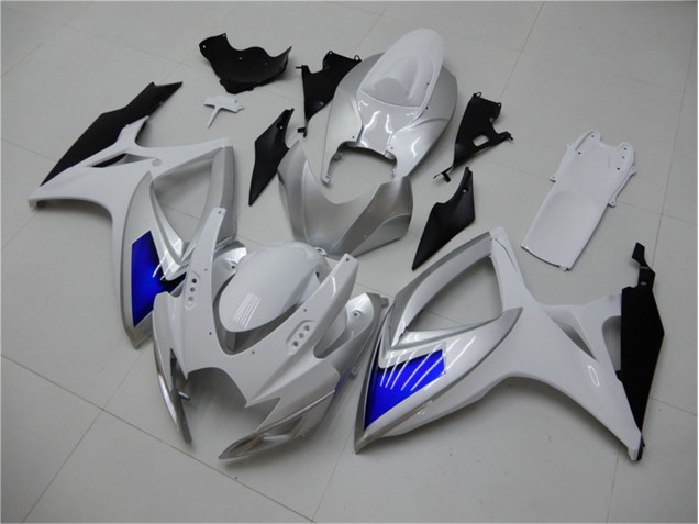 Cheapest 2006-2007 White Blue Suzuki GSXR 600/750 Motorcylce Fairings UK