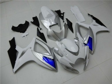 Cheapest 2006-2007 White Blue Suzuki GSXR 600/750 Motorcylce Fairings UK