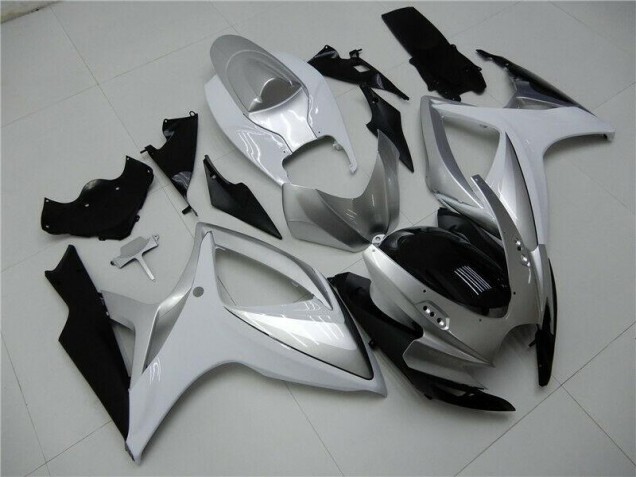Cheapest 2006-2007 Silver Suzuki GSXR 600/750 Motorcycle Fairings Kits UK Cheapest 2006-2007 Silver Suzuki GSXR 600/750 Motorcycle Fairings Kits UK