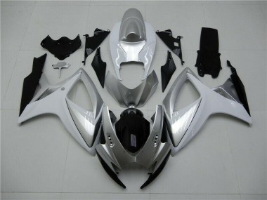 Cheapest 2006-2007 Silver Suzuki GSXR 600/750 Motorcycle Fairings Kits UK