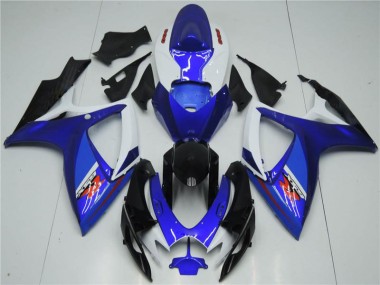 Cheapest 2006-2007 White Blue Suzuki GSXR 600/750 Motorcyle Fairings UK