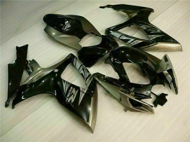 Cheapest 2006-2007 Black Grey Suzuki GSXR 600/750 Motorcycle Fairing Kits UK