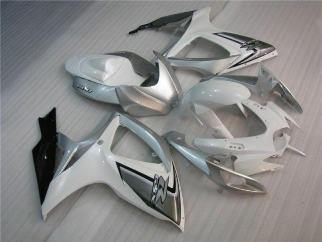 Cheapest 2006-2007 White Silver Suzuki GSXR 600/750 Bike Fairings UK