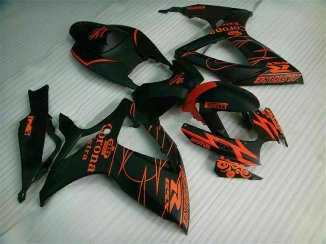 Cheapest 2006-2007 Black Suzuki GSXR 600/750 Motorcycle Fairings Kits UK