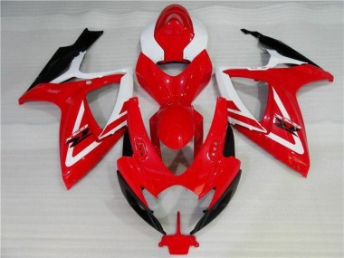 Cheapest 2006-2007 Red White Suzuki GSXR 600/750 Motorbike Fairing UK