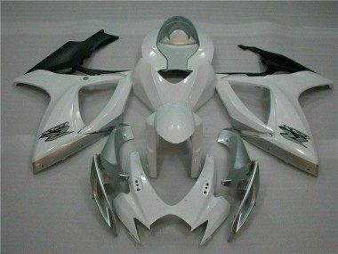 Cheapest 2006-2007 White Silver Suzuki GSXR 600/750 Motorcycle Fairing Kit UK