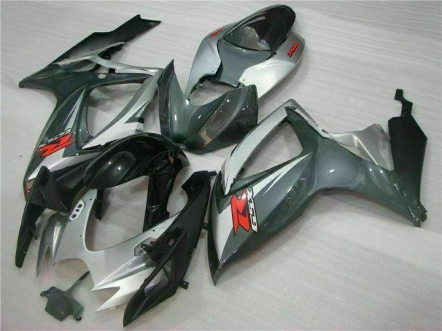 Cheapest 2006-2007 Silver Black Suzuki GSXR 600/750 Motorcycle Fairings Kits UK