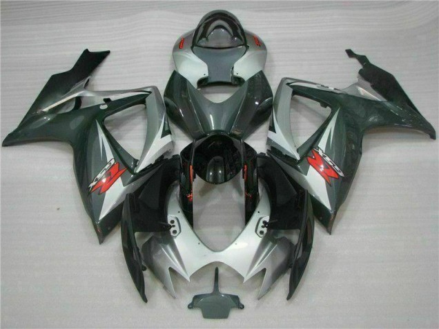 Cheapest 2006-2007 Silver Black Suzuki GSXR 600/750 Motorcycle Fairings Kits UK