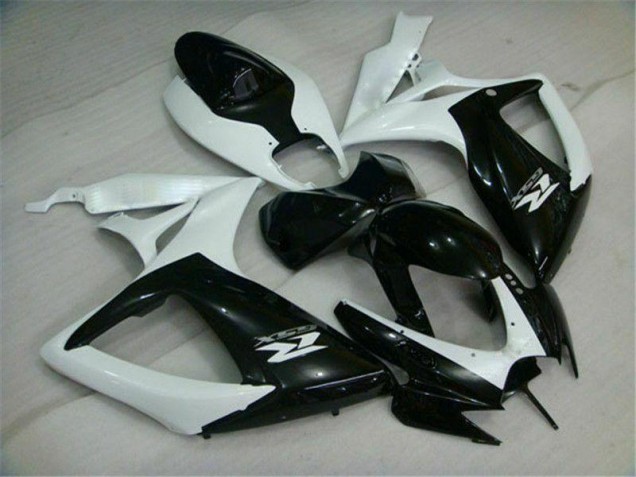 Cheapest 2006-2007 Black White Suzuki GSXR 600/750 Motorcycle Replacement Fairings UK Cheapest 2006-2007 Black White Suzuki GSXR 600/750 Motorcycle Replacement Fairings UK