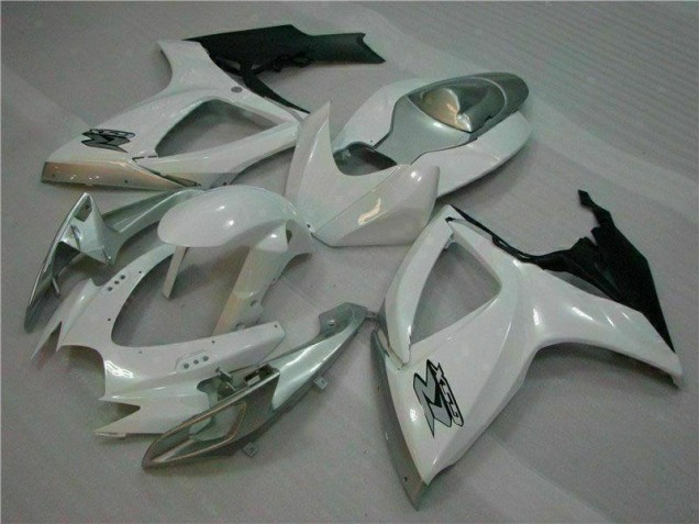 Cheapest 2006-2007 White Silver Suzuki GSXR 600/750 Motorcycle Fairings Kit UK Cheapest 2006-2007 White Silver Suzuki GSXR 600/750 Motorcycle Fairings Kit UK