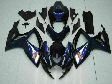 Cheapest 2006-2007 Black Blue Suzuki GSXR 600/750 Bike Fairings UK