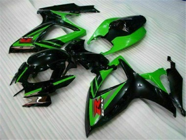 Cheapest 2006-2007 Black Green Suzuki GSXR 600/750 Replacement Motorcycle Fairings UK