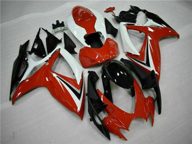 Cheapest 2006-2007 Red White Suzuki GSXR 600/750 Motorcycle Fairings Kits UK Cheapest 2006-2007 Red White Suzuki GSXR 600/750 Motorcycle Fairings Kits UK