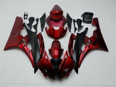 Cheapest 2006-2007 Red Black Yamaha YZF R6 Bike Fairings UK