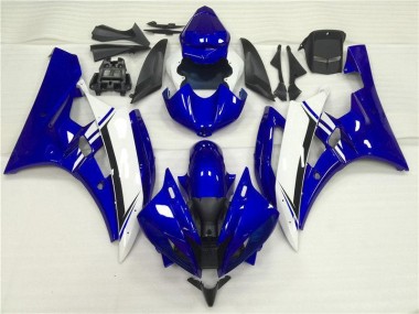 Cheapest 2006-2007 Blue White Yamaha YZF R6 Motorbike Fairing UK