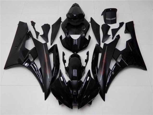Cheapest 2006-2007 Glossy Matte Black Yamaha YZF R6 Motor Bike Fairings UK Cheapest 2006-2007 Glossy Matte Black Yamaha YZF R6 Motor Bike Fairings UK