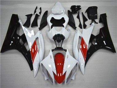 Cheapest 2006-2007 Red White Black Yamaha YZF R6 Moto Fairings UK