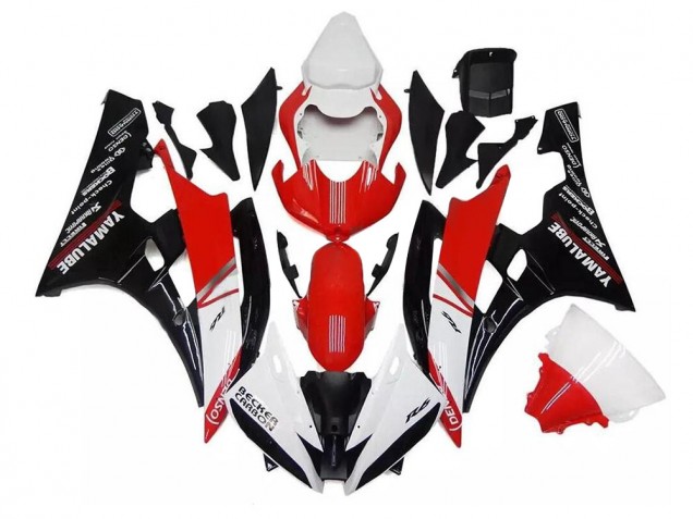 Cheapest 2006-2007 White Red Black Yamaha YZF R6 Replacement Fairings UK Cheapest 2006-2007 White Red Black Yamaha YZF R6 Replacement Fairings UK