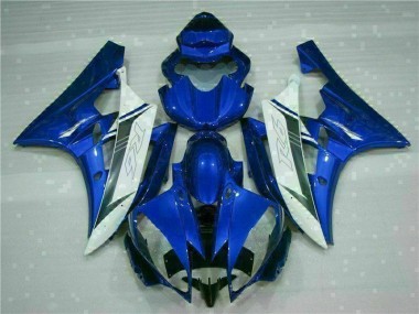Cheapest 2006-2007 Blue White Yamaha YZF R6 Bike Fairings UK