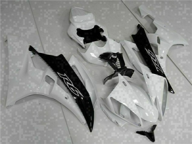 Cheapest 2006-2007 White Black Yamaha YZF R6 Bike Fairings UK