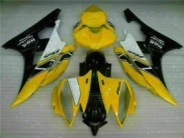 Cheapest 2006-2007 Yellow Black Yamaha YZF R6 Motorbike Fairing UK